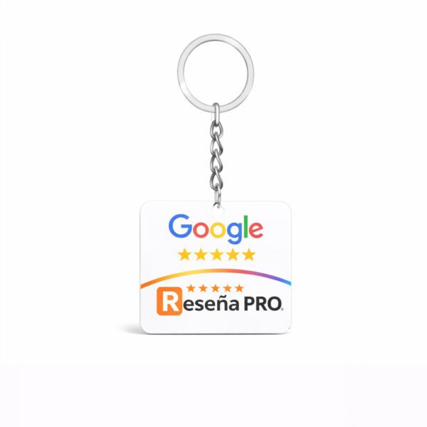 llavero para reseñas en google, reseña pro para la web