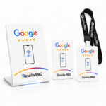 pack soporte , colgante + tarjeta reseña pro