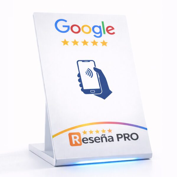 soporte blanco reseña pro para reseñas en google